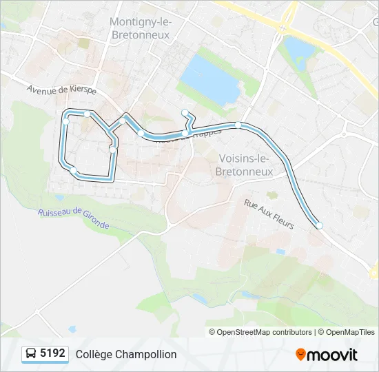 5192 Bus Line Map