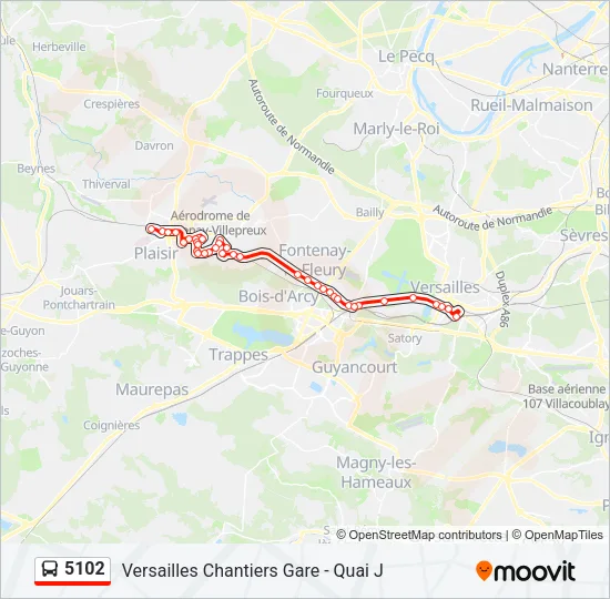 5102 Bus Line Map