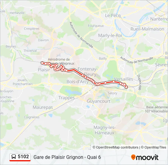 5102 Bus Line Map