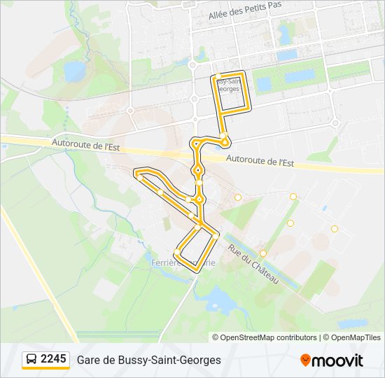 2245 Bus Line Map