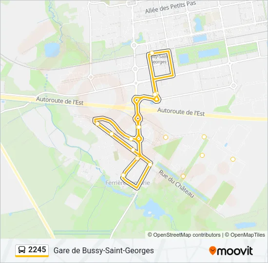 2245 Bus Line Map
