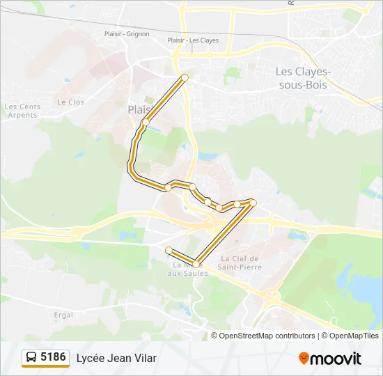 5186 Bus Line Map