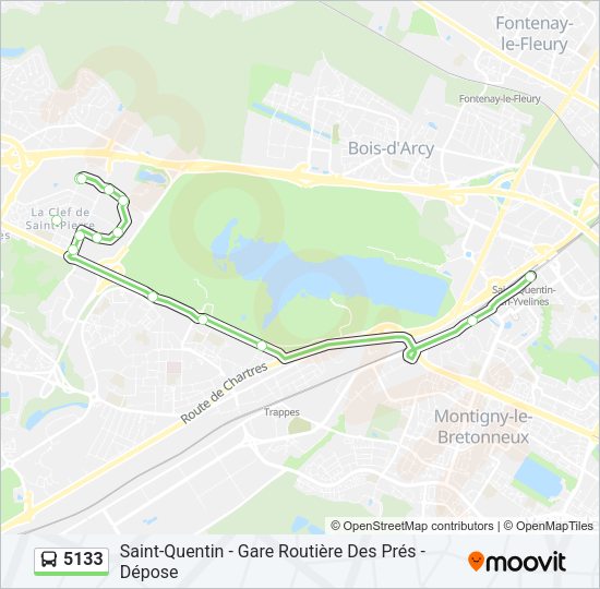 5133 Bus Line Map