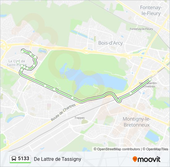 5133 Bus Line Map