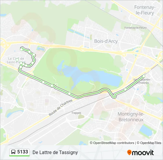 5133 Bus Line Map