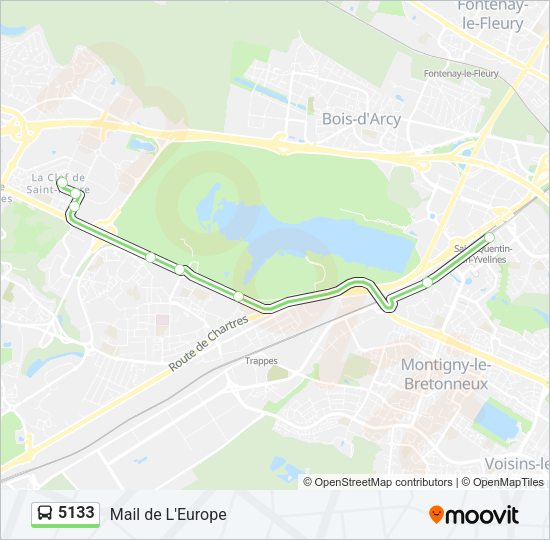 5133 Bus Line Map