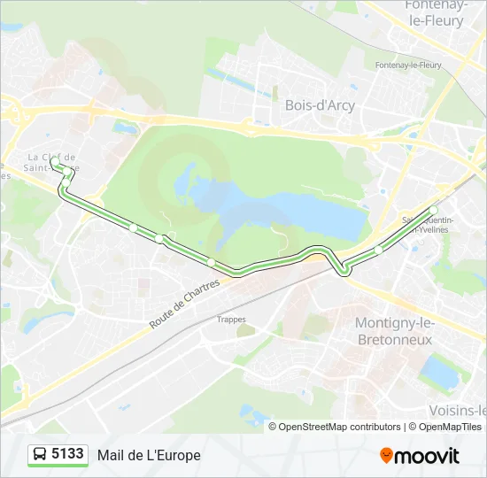 5133 Bus Line Map