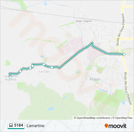 5184 Bus Line Map