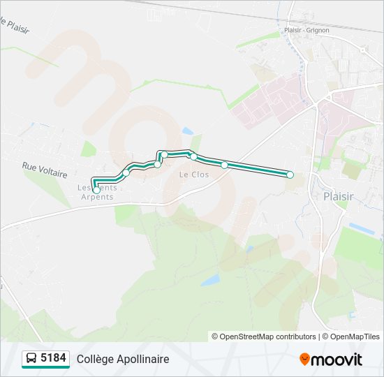5184 Bus Line Map