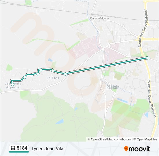 5184 Bus Line Map