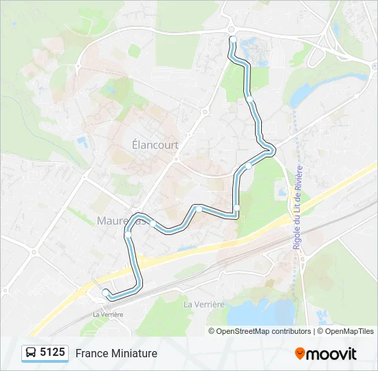 5125 Bus Line Map