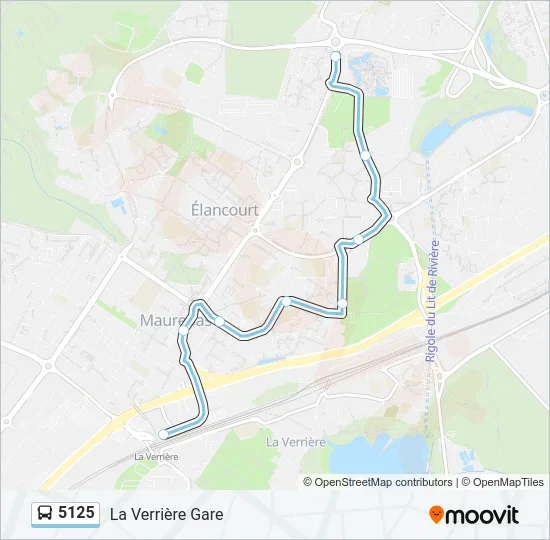 5125 Bus Line Map