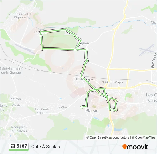 5187 Bus Line Map