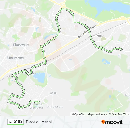5188 Bus Line Map