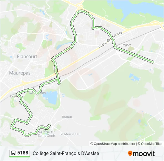 5188 Bus Line Map