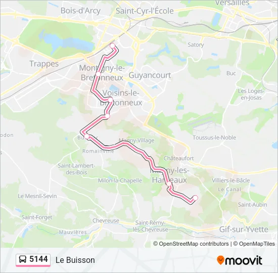 5144 Bus Line Map