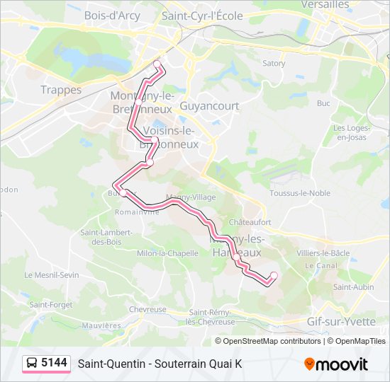 5144 Bus Line Map