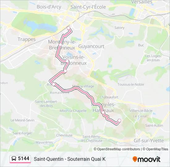 5144 Bus Line Map