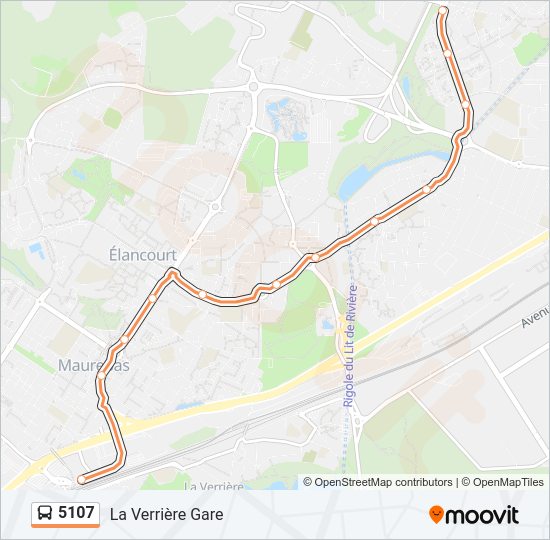 5107 Bus Line Map