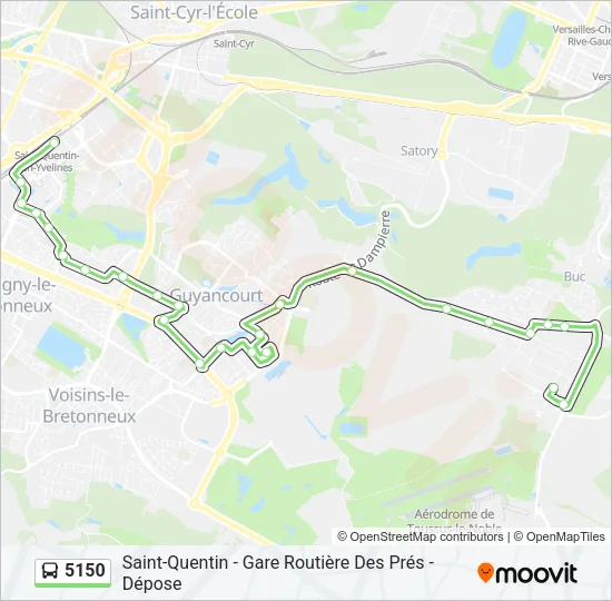 5150 Bus Line Map