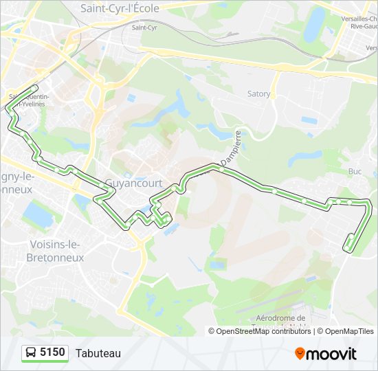5150 Bus Line Map
