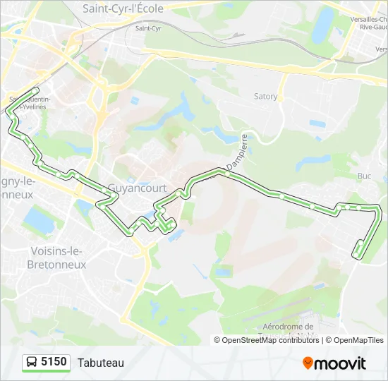 5150 Bus Line Map