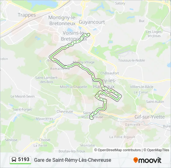 5193 Bus Line Map