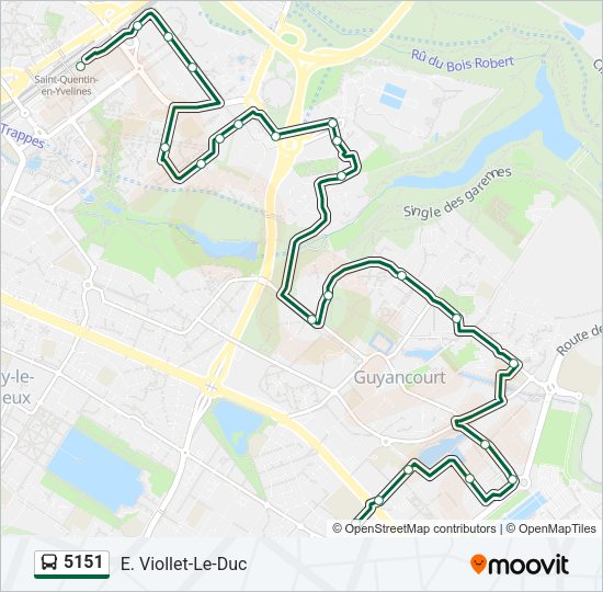 5151 Bus Line Map