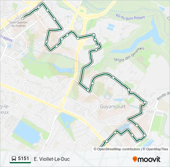 5151 Bus Line Map