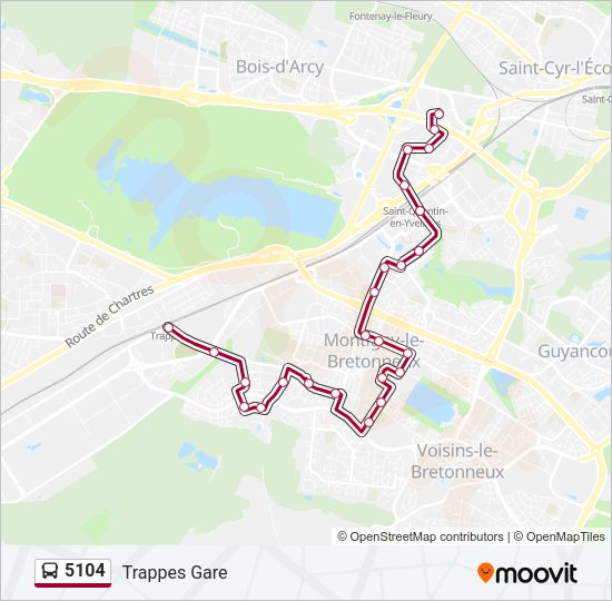5104 Bus Line Map