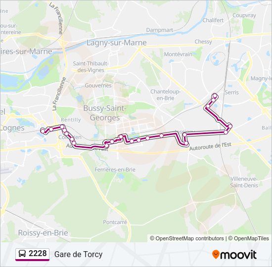 2228 Bus Line Map