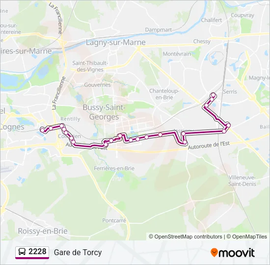 2228 Bus Line Map
