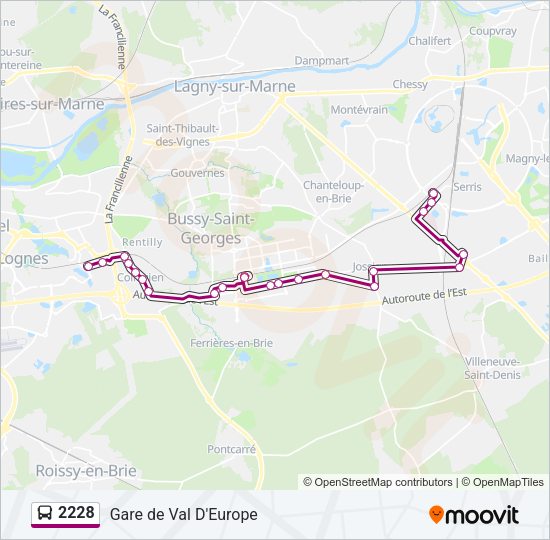 2228 Bus Line Map