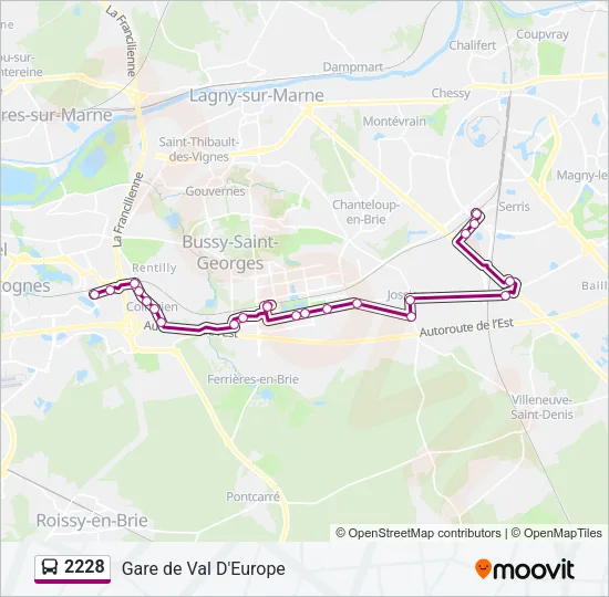 2228 Bus Line Map