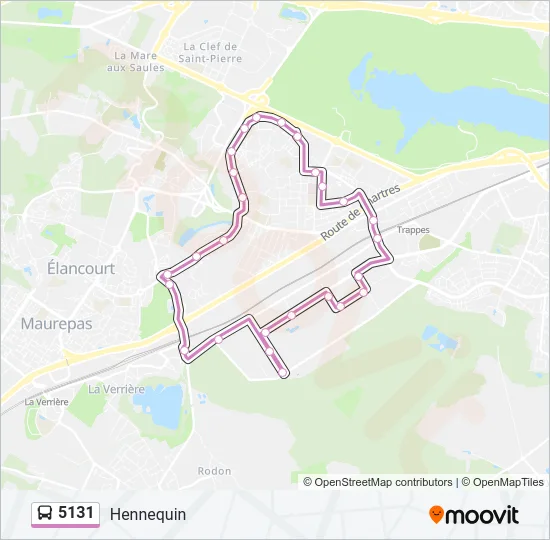 5131 Bus Line Map