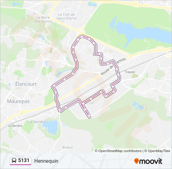5131 Bus Line Map