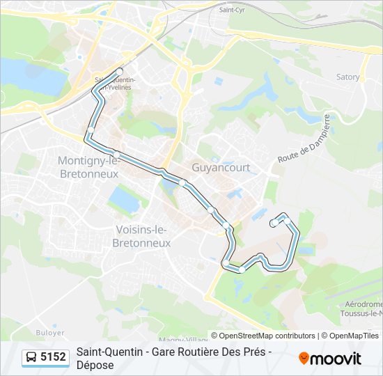 5152 Bus Line Map