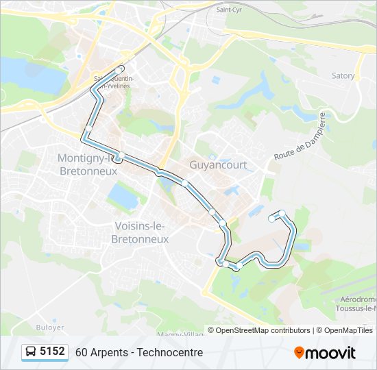 5152 Bus Line Map