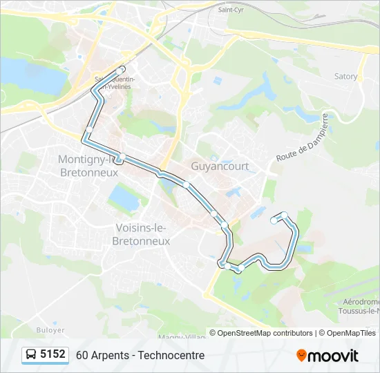 5152 Bus Line Map