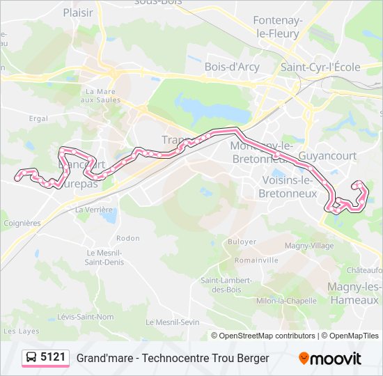 5121 Bus Line Map