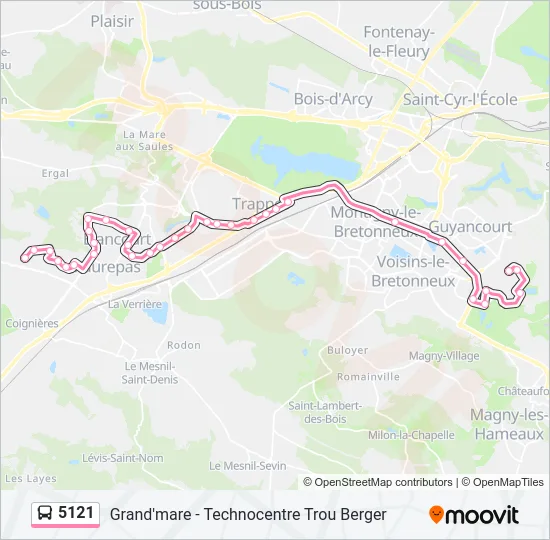 5121 Bus Line Map