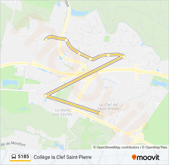 5185 Bus Line Map