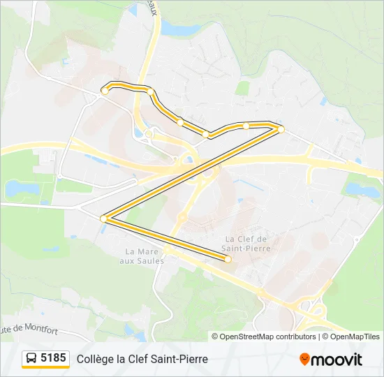 5185 Bus Line Map