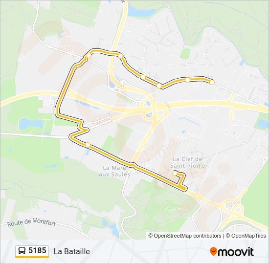 5185 Bus Line Map