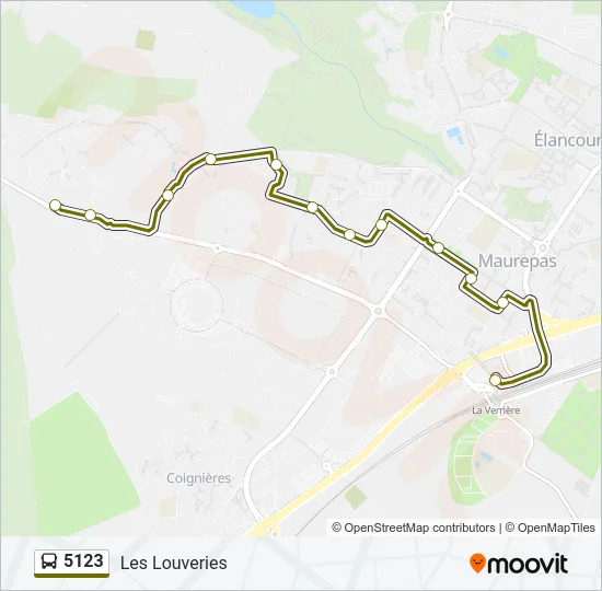 5123 Bus Line Map