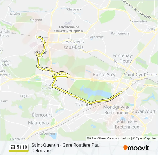 5110 Bus Line Map