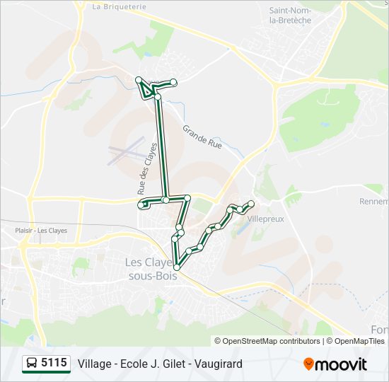 5115 Bus Line Map