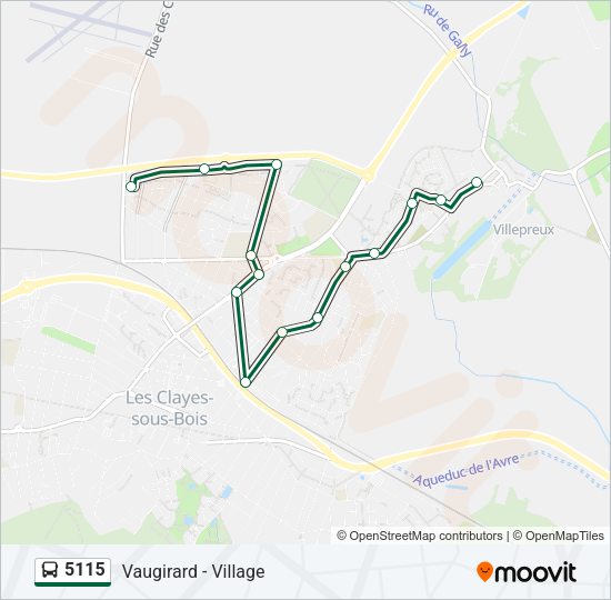5115 Bus Line Map