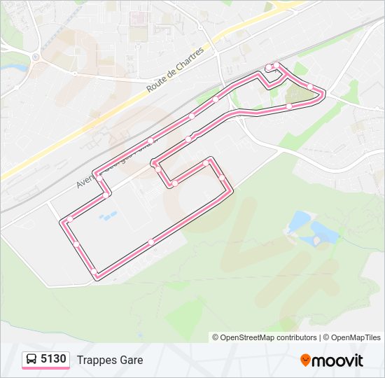 5130 Bus Line Map