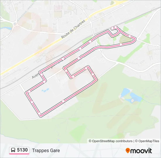 5130 Bus Line Map